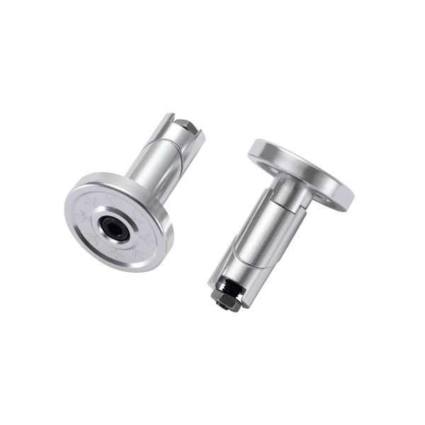 Envy Aluminum Bar Ends for Scooter - Silver/Chrome