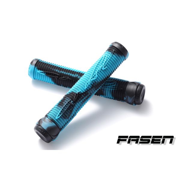 Fasen Scooter Handlebar Grips - Black/Teal