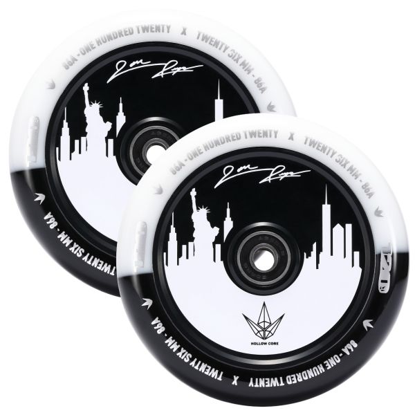 Envy 120mm Jon Reyes Signature Scooter Wheels in Black and White with NYC Silhouette 